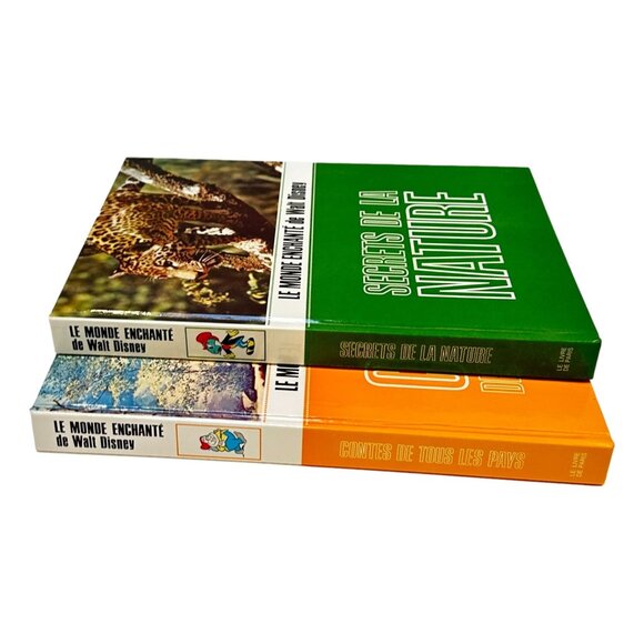 Le Monde Enchante de Walt Disney Nature & Contes Book Lot 2 Francais - Picture 3 of 14